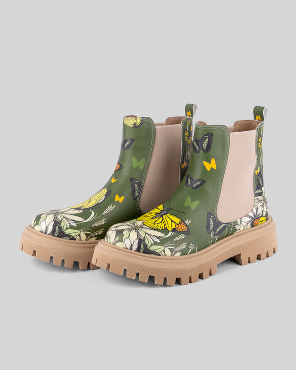 mumka-Calzado-mujer-Botas Chelsea Mariposas